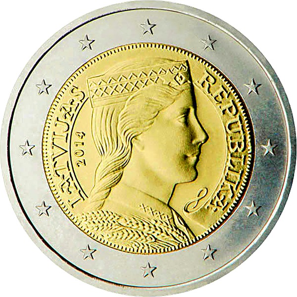 Latvian 2 Euro 2014