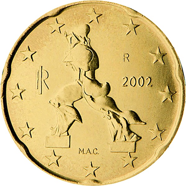 Italian 20 Euro Cent 2002