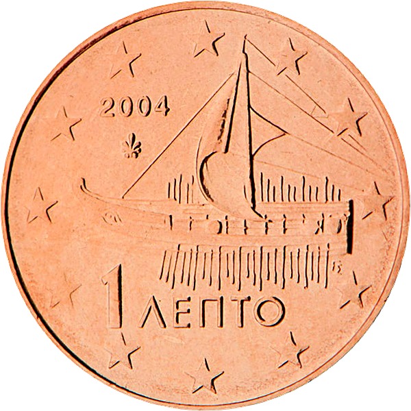 Greek 1 Euro Cent 2002