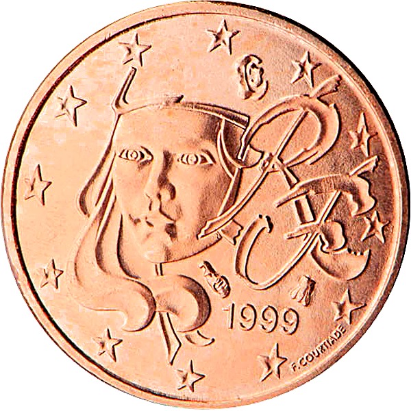 French 1 Euro Cent 2002
