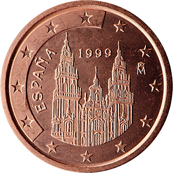Spanish 5 Euro Cent 2002 obverse — Spain, 5 Euro Cent