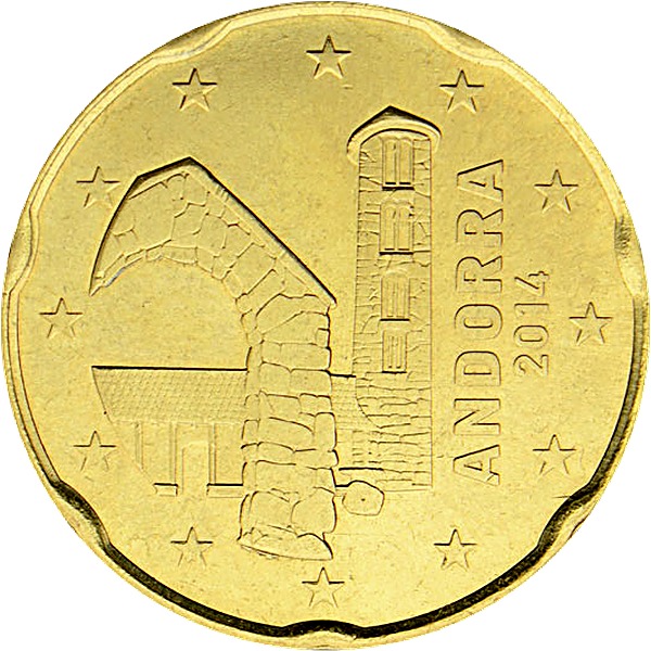 Andorran 20 Euro Cent 2014