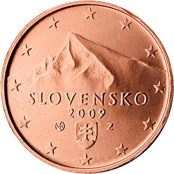 Slovak 2 Euro Cent 2009 obverse — Slovakia, 2 Euro Cent