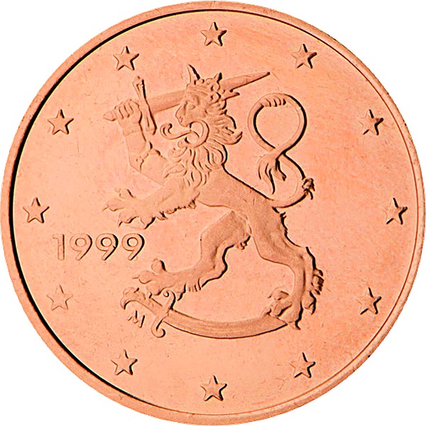 Finnish 5 Euro Cent 2002 obverse — Finland, 5 Euro Cent