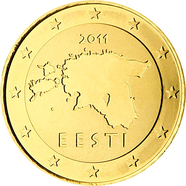 Estonian 50 Euro Cent 2011 obverse — Estonia, 50 Euro Cent