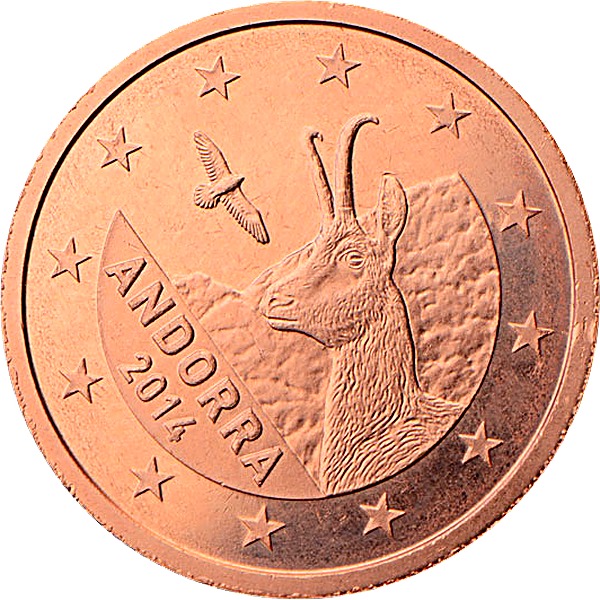 Andorran 2 Euro Cent 2014 obverse — Andorra, 2 Euro Cent