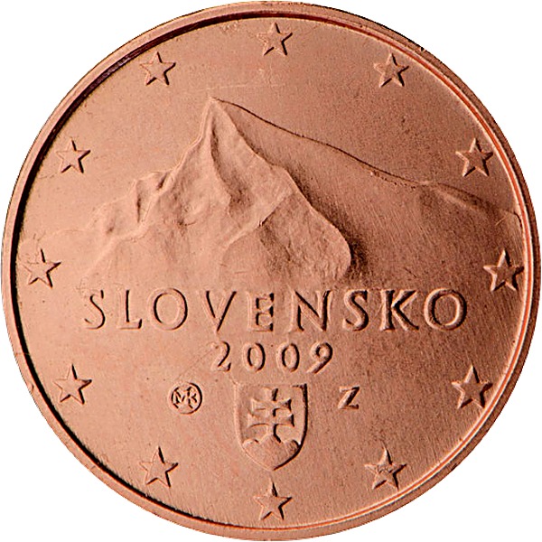 Slovak 1 Euro Cent 2009