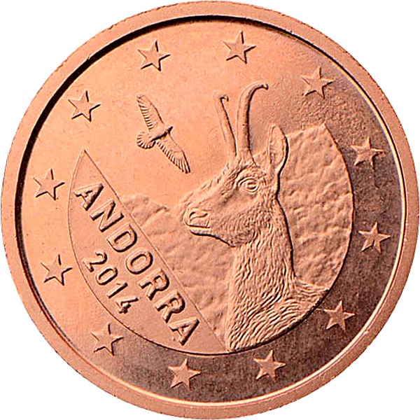 Andorran 1 Euro Cent 2014