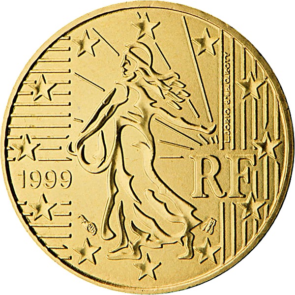 French 10 Euro Cent 2002 obverse — France, 10 Euro Cent