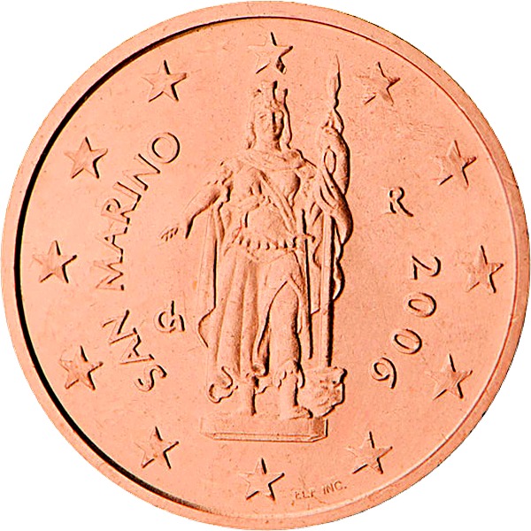 San Marino 2 Euro Cent 2002 obverse — San Marino, 2 Euro Cent