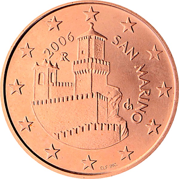 San Marino 5 Euro Cent 2002 obverse — San Marino, 5 Euro Cent