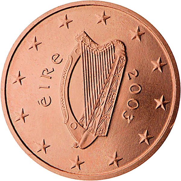 Irish 2 Euro Cent 2002 obverse — Ireland, 2 Euro Cent