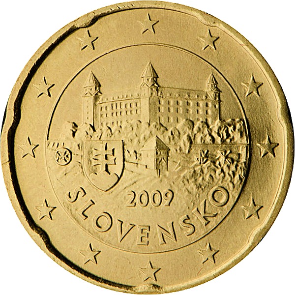 Slovak 20 Euro Cent 2009