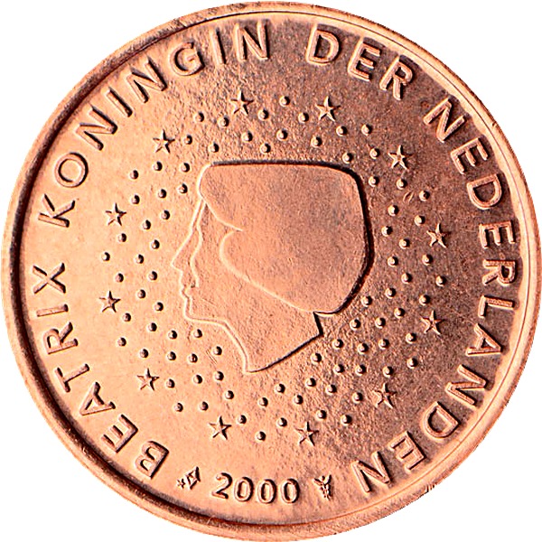 Dutch 5 Euro Cent 2002 obverse — Netherlands, 5 Euro Cent