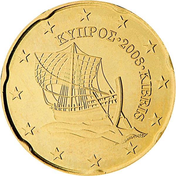 Cyprus 20 Euro Cent 2008 obverse — Cyprus, 20 Euro Cent