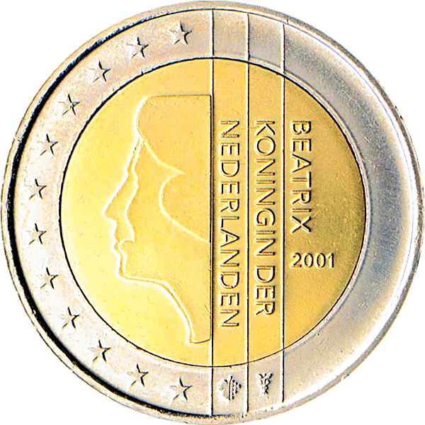 Dutch 2 Euro 2002 obverse — Netherlands, 2 Euro