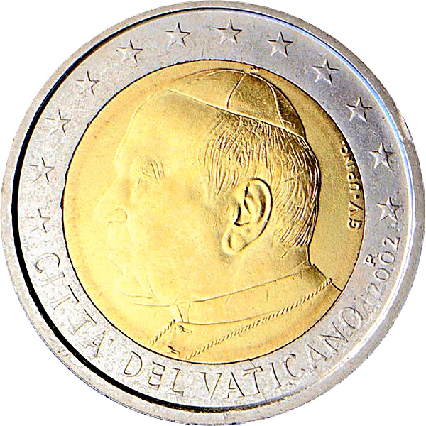 Vatican 2 Euro 2002 obverse — Vatican City, 2 Euro