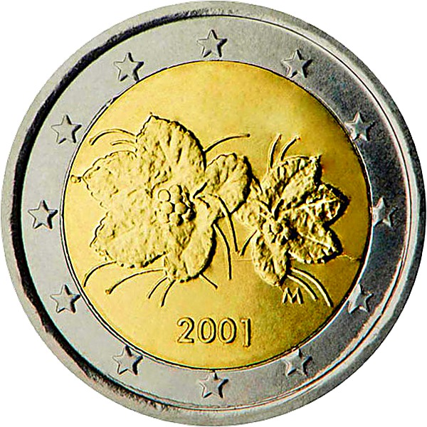 Finnish 2 Euro 2002 obverse — Finland, 2 Euro