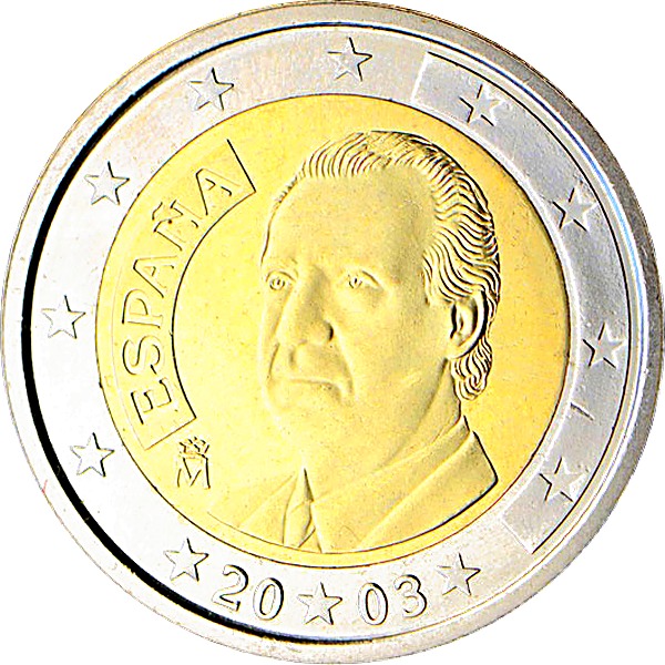 Spanish 2 Euro 2002 obverse — Spain, 2 Euro
