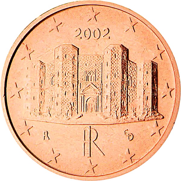 Italian 1 Euro Cent 2002