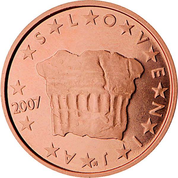 Slovenian 2 Euro Cent 2007 obverse — Slovenia, 2 Euro Cent