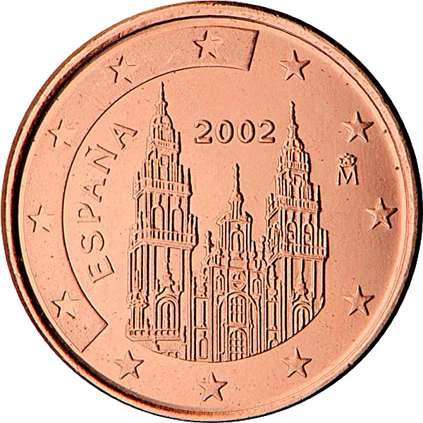 Spanish 2 Euro Cent 2002 obverse — Spain, 2 Euro Cent