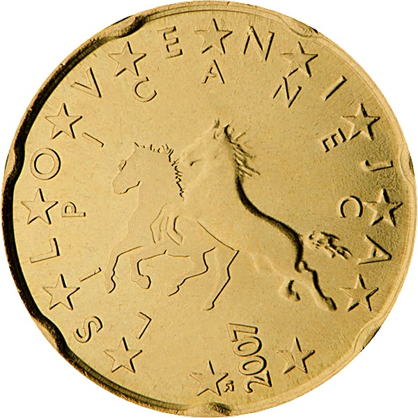 Slovenian 20 Euro Cent 2007