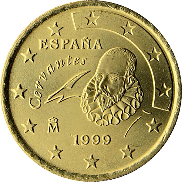 Spanish 50 Euro Cent 2002 obverse — Spain, 50 Euro Cent
