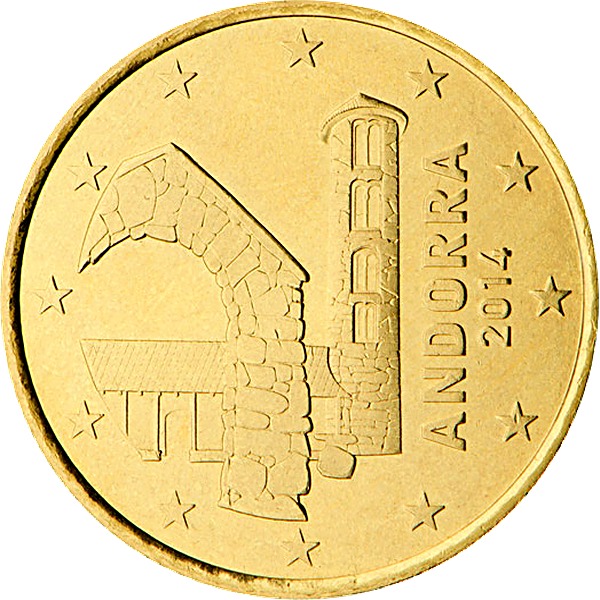 Andorran 50 Euro Cent 2014 obverse — Andorra, 50 Euro Cent
