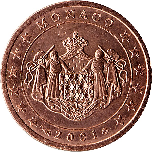 Monaco 2 Euro Cent 2001