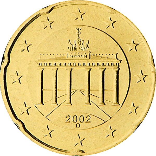 German 20 Euro Cent 2002