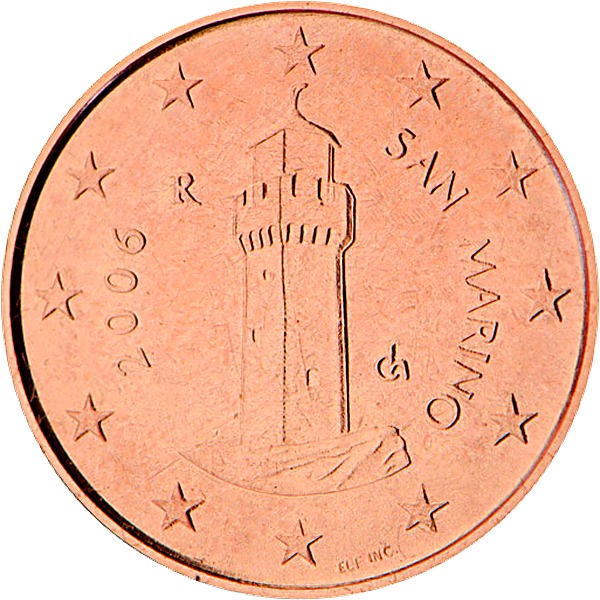 San Marino 1 Euro Cent 2002