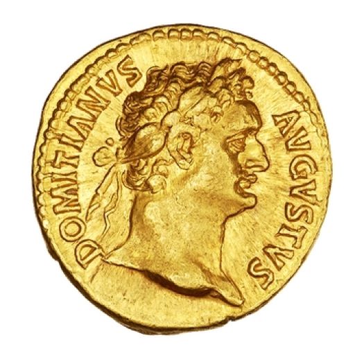 Roman Aureus of Domitian 85 reverse — Roman Empire