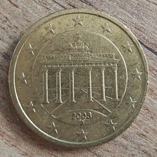 German 50 Euro Cent 2003 obverse — Germany, 50 Euro Cent