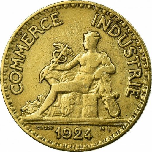 French Chambers of Commerce 50 Centimes 1924