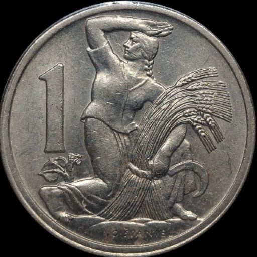 Czechoslovakia 1 Koruna 1923 reverse — Czechoslovakia